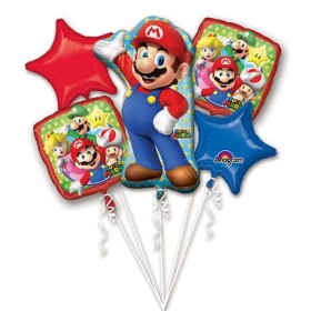 Σετ μπαλόνια foil Super Mario - ΚΩΔ:32011-BB