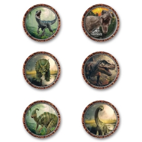 Ξύλινες κονκάρδες Jurassic World 5cm - ΚΩΔ:P25964-176-BB