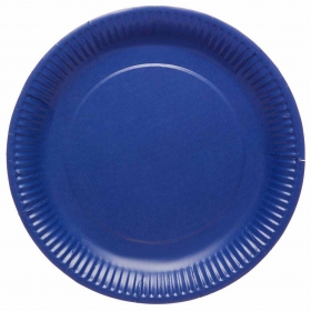 Χάρτινο πιάτο μπλε blueberry 23cm - ΚΩΔ:9915400-209-BB