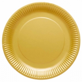 Χάρτινο πιάτο χρυσό creme brulee 23cm - ΚΩΔ:9915400-214-BB