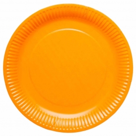 Χάρτινο πιάτο πορτοκαλί pumpkin 23cm - ΚΩΔ:9915400-204-BB