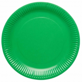 Χάρτινο πιάτο πράσινο evergreen 23cm - ΚΩΔ:9915400-208-BB