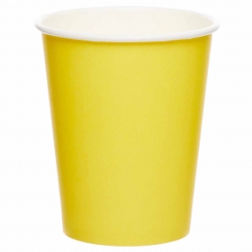 Χάρτινο ποτήρι κίτρινο buttercup 237ml - ΚΩΔ:9915403-205-BB
