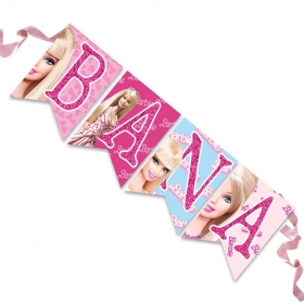 Σημαιάκια Barbie με όνομα - ΚΩΔ:P25965-131-BB