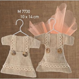 Πουγκί Λινό Φορεματάκι με Κρεμάστρα - ΚΩΔ:M7730-AD
