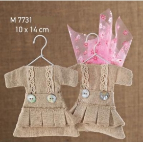 Πουγκί Λινό Φορεματάκι με Κρεμάστρα - ΚΩΔ:M7731-AD
