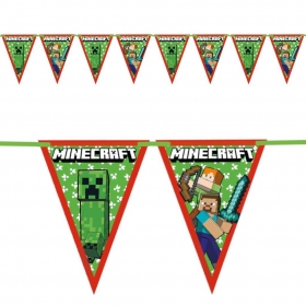 Τριγωνικά σημαιάκια Minecraft 230cm - ΚΩΔ:95661-BB