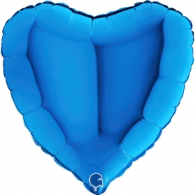 Μπαλόνι foil 45cm μπλε καρδιά - ΚΩΔ:18000B-BB
