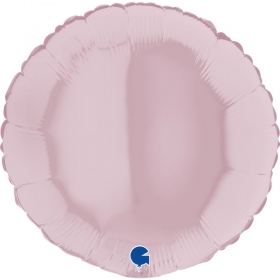 Μπαλόνι foil 45cm στρογγυλό pastel pink - ΚΩΔ:18122PP-BB
