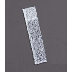 Θήκη για λαμπάδα λευκή δαντέλα 9X45cm - ΚΩΔ:M9146-45-AD