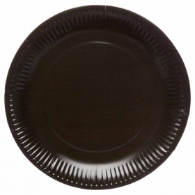 Πιάτα πάρτυ μαύρα Charcoal 23cm - ΚΩΔ:9915400-216-BB