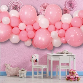 DIY Ροζ Γιρλάντα με Μπαλόνια - ΚΩΔ:136031355-BB