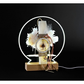 Πασχαλινή λαμπάδα με μπαλαρίνα σε plexiglass φωτιζόμενη βάση - ΚΩΔ:LED-EL1102-AD