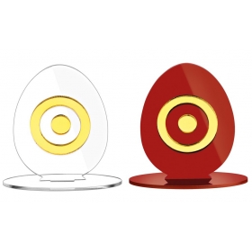 Plexiglass αυγό με μάτι σε βάση 8X11cm - ΚΩΔ:M10692-AD
