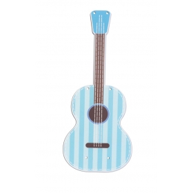 Ξύλινη πλάτη σιέλ κιθάρα για λαμπάδα 14X33cm - ΚΩΔ:M3532-1-AD