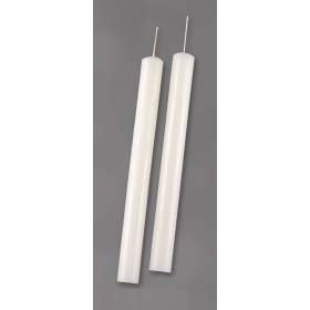 Λαμπάδα πασχαλινή λευκή σπαρματσέτο 18cm - ΚΩΔ:M7993-AD