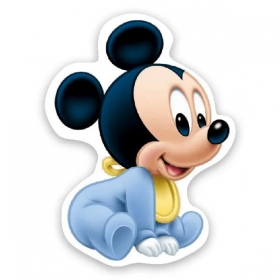 Ξύλινο Διακοσμητικό Baby Mickey 10cm - ΚΩΔ:D19W08-127-BB