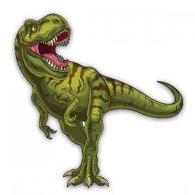 Ξύλινο διακοσμητικό δεινόσαυρος Jurassic Park 10cm - ΚΩΔ:D19W35-127-Bb