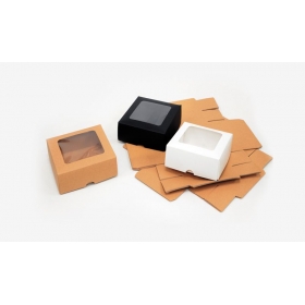 Χάρτινο κουτί με παράθυρο ζελατίνα 8X4cm - ΚΩΔ:402145