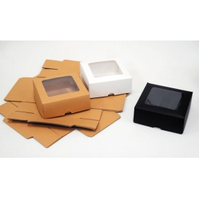 Χάρτινο κουτί με παράθυρο ζελατίνα 10X5cm - ΚΩΔ:402146