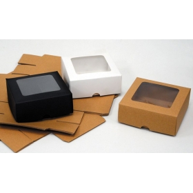 Χάρτινο κουτί με παράθυρο ζελατίνα 13X5cm - ΚΩΔ:402147