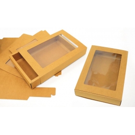 Χάρτινο κουτί συρταρωτό με παράθυρο 30X20X5cm - ΚΩΔ:402160