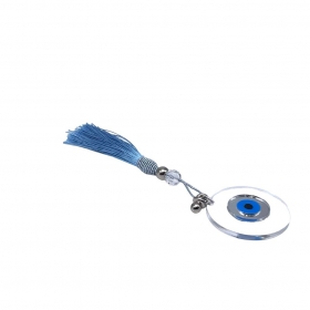 Plexiglass μάτι γαλάζιο με φούντα 20cm - ΚΩΔ:GM4243-G