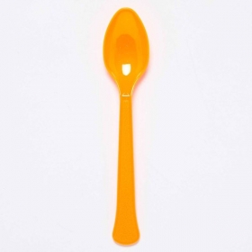 Κουταλάκια πορτοκαλί pumpkin επαναχρησιμοποιούμενα πλαστικά - ΚΩΔ:9915409-204-BB