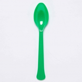 Κουταλάκια πράσινα evergreen επαναχρησιμοποιούμενα πλαστικά - ΚΩΔ:9915409-208-BB