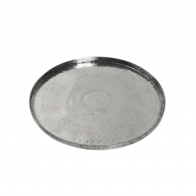 Αλουμινένιος δίσκος ασημί σφυρήλατος 2X34cm - ΚΩΔ:LAK212-G