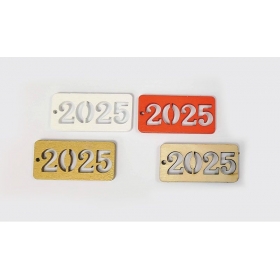 Ξύλινο ταμπελάκι 2025 4X2cm - ΚΩΔ:530010