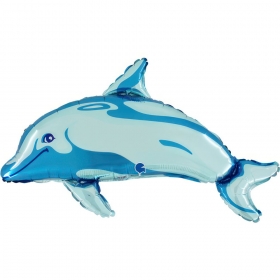 Μπαλόνι foil 86cm μπλε δελφίνι - ΚΩΔ:227122BP-BB