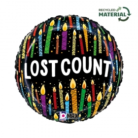 Μπαλόνι ανακυκλώσιμο 45cm γενεθλίων lost count - ΚΩΔ:26371-BB