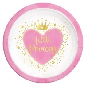 Χάρτινο πιάτο φαγητού little princess 23cm - ΚΩΔ:96476-BB