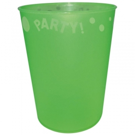 Ποτήρι πλαστικό πολλαπλών χρήσεων πράσινο φωσφοριζέ 250ml - ΚΩΔ:96049-BB