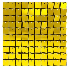 Διακοσμητικό πάνελ backdrop - χρυσά τετράγωνα - ΚΩΔ:GA-PZLC-BB