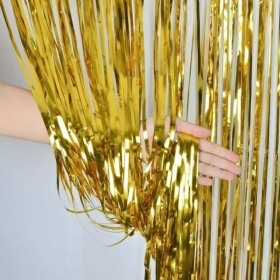 Χρυσή foil κουρτίνα διακόσμησης 200X100cm - ΚΩΔ:32494600-BB