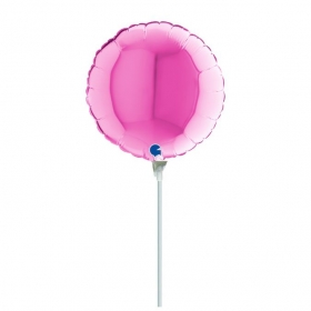 Μπαλόνι foil 25cm mini shape στρογγυλό φούξια - ΚΩΔ:09101-F-BB