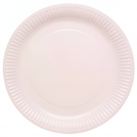 Χάρτινο πιάτο πάρτυ ροζ marshmallow 23cm - ΚΩΔ:9915400-201-BB