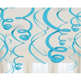 Swirl διακοσμητικό οροφής μπλε καραϊβικής 55.8cm - ΚΩΔ:67055-54-55-BB