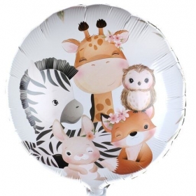 Μπαλόνι foil 45cm σαφάρι - ζώα της ζούγκλας- ΚΩΔ:BB0007877-BB