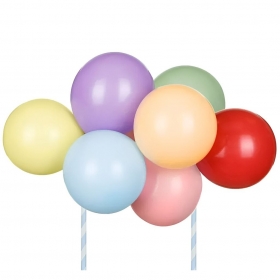 Topper τούρτας μπαλόνια rainbow 29cm - ΚΩΔ:KBT2-BB