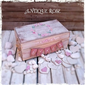 Κουτι Ευχων Με Τριανταφυλλα Vintage ΚΩΔ: Antique-Rose-Bm