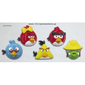Μαγνητακια Angry-Birds Φ6 Εκατ. - ΚΩΔ:4438-Mc