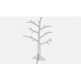 Ξυλινο Δεντρο Λευκο Με Φυλλα 43Cm X 23Cm - ΚΩΔ: 519206