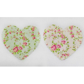 Πουγκι Καρδια Λουλoυδια Βαμβακερο  12Cm X 11Cm - ΚΩΔ: 520098
