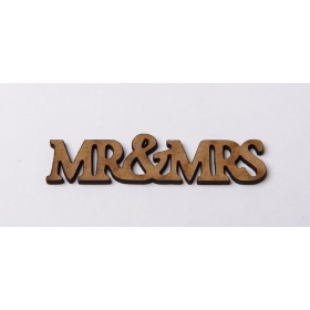 Ξυλινο Διακοσμητικο Mr&Mrs  7.5 Εκατ. - ΚΩΔ:4587-Mc