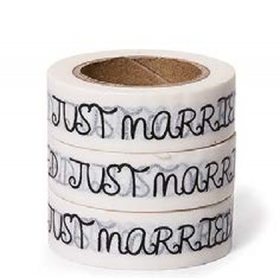 Washi Tape Just Married -15Mmχ10M - ΚΩΔ:102523-Gn