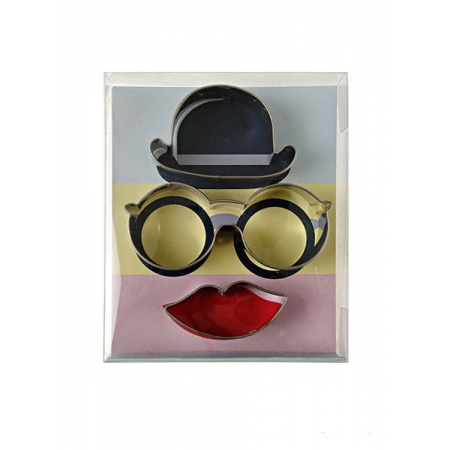 Cookie Cutter Hat Glasses Lips - ΚΩΔ:45-1270-Jp