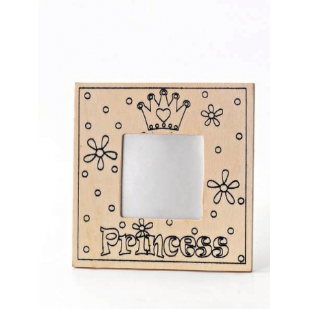 Ξυλινη Κορνιζα Princess για Χρωμάτισμα - ΚΩΔ:208-8134-Mpu